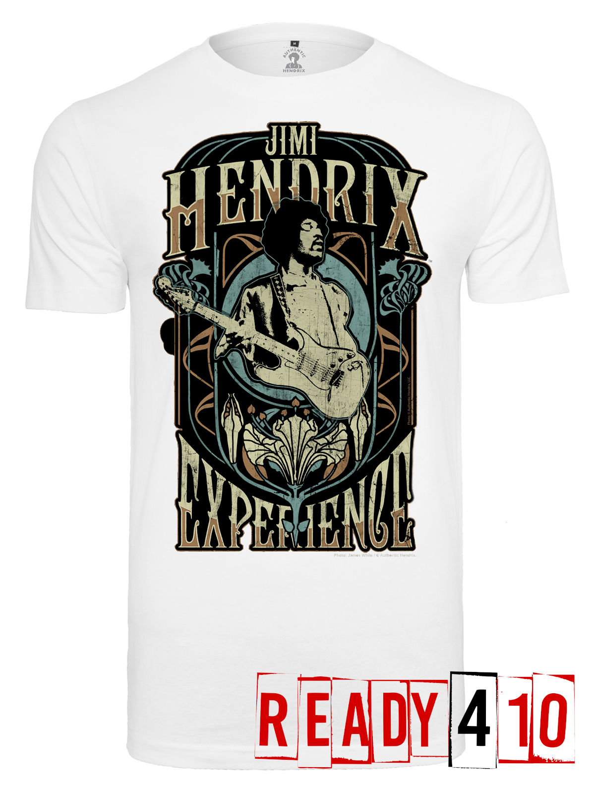 Authentic Hendrix Jimi Hendrix Experience Shirt - White - ready410.com