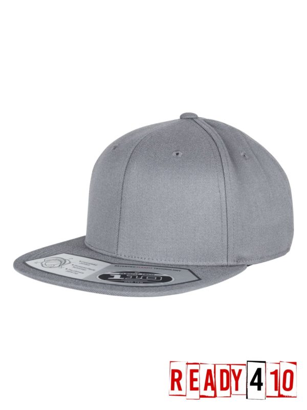 Flexfit 110 Fitted Snapback – Grey - Half Front
