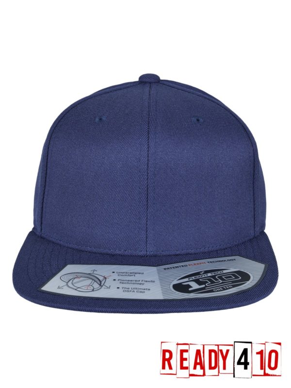 Flexfit 110 Fitted Snapback - Navy - Front