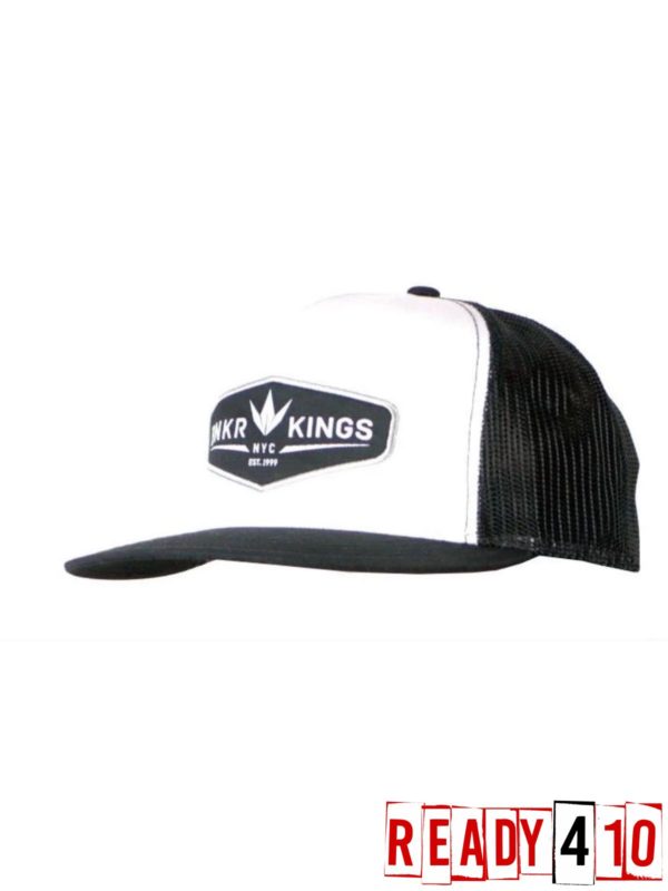Bunkerkings Trucker Crown patch Cap Black/White