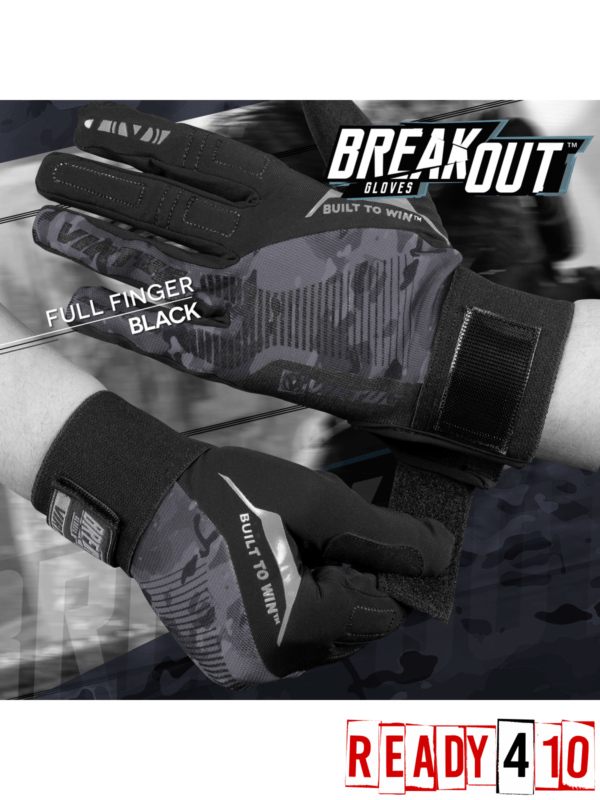Virtue Breakout Gloves - Ripstop Full Finger - Black - Lifestyle