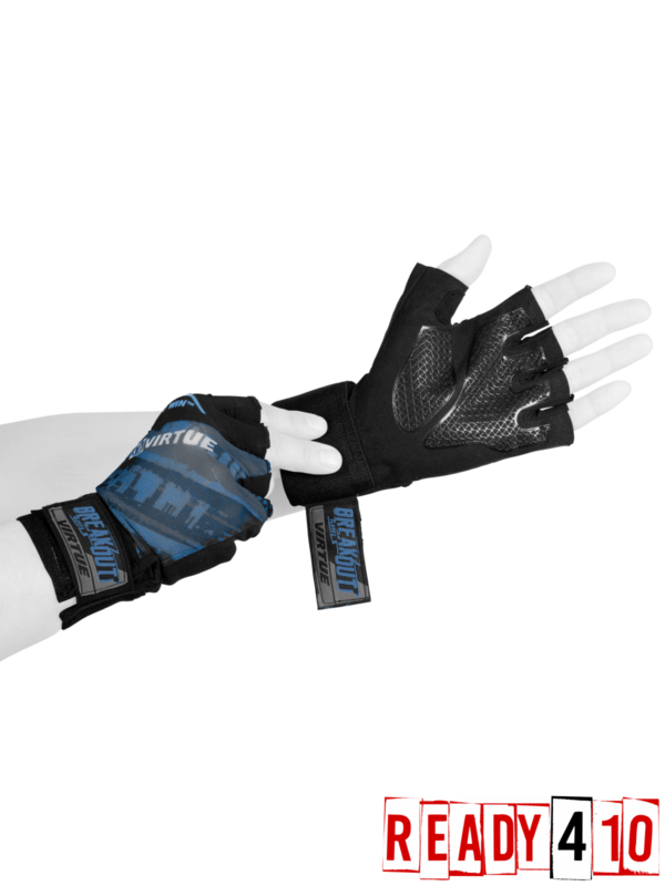 Virtue Mesh Breakout Gloves - Half Finger - Graphic Blue