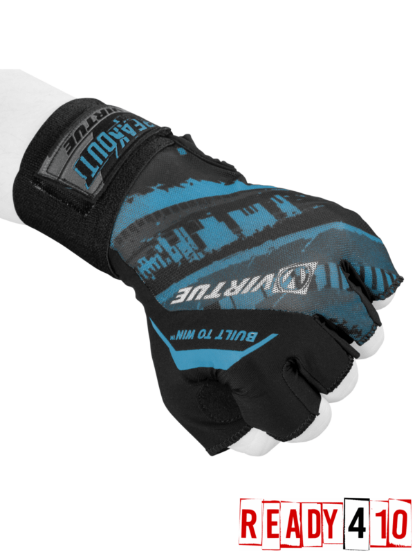 Virtue Mesh Breakout Gloves - Half Finger - Graphic Blue