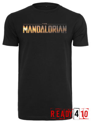 Merchcode Star Wars The Mandalorian Logo Shirt - Front