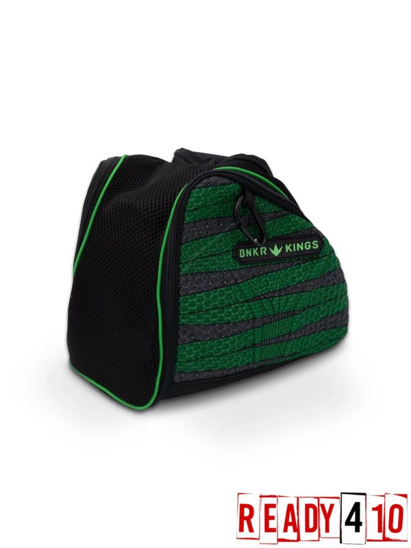 Bunkerkings Supreme Goggle Bag - Laces Lime Side Front
