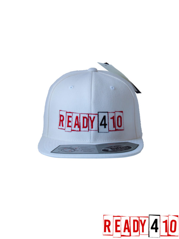 Ready410 Cap White - Front