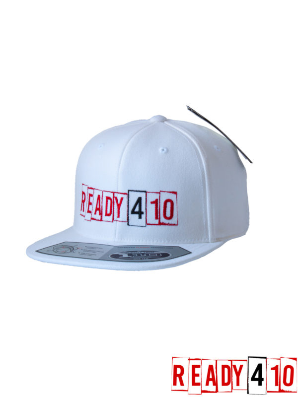 Ready410 Cap White - Front Side 2