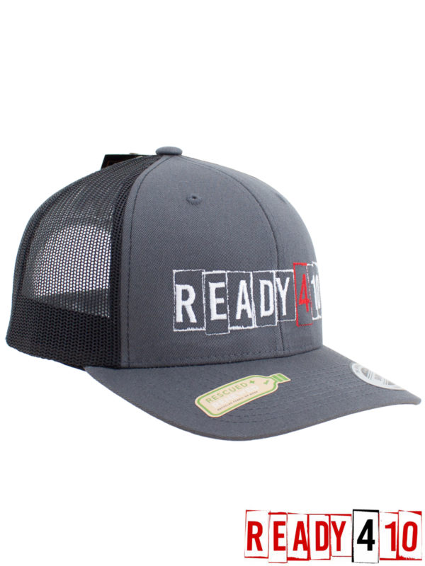 ready410 - Logo Cap - Grey Trucker Snapback