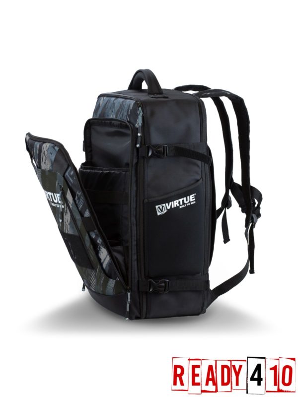 Virtue - Gambler Gear Back Pack - compact Graphic Black