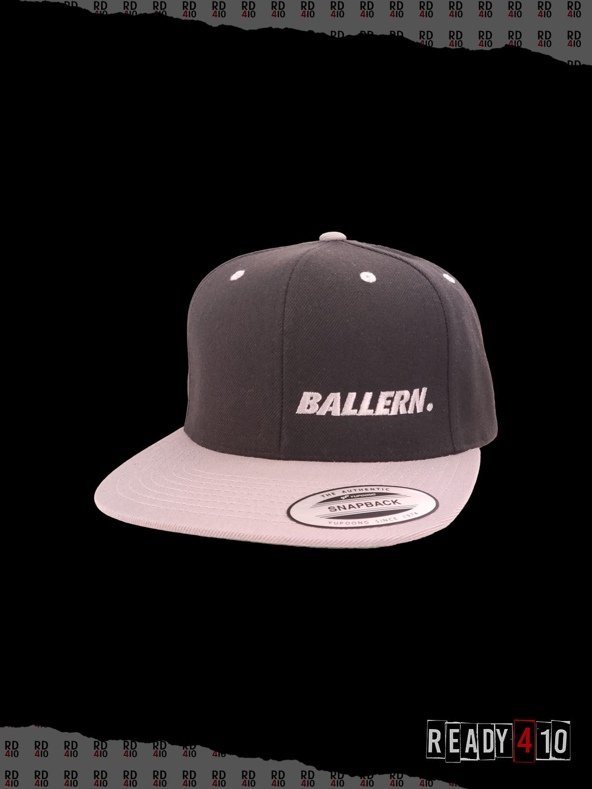 Ballern. Logo Cap - TwoTone Black Grey – Bild 2