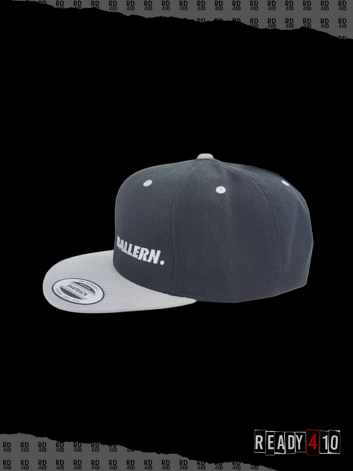 Ballern. Logo Cap - TwoTone Black Grey – Bild 3
