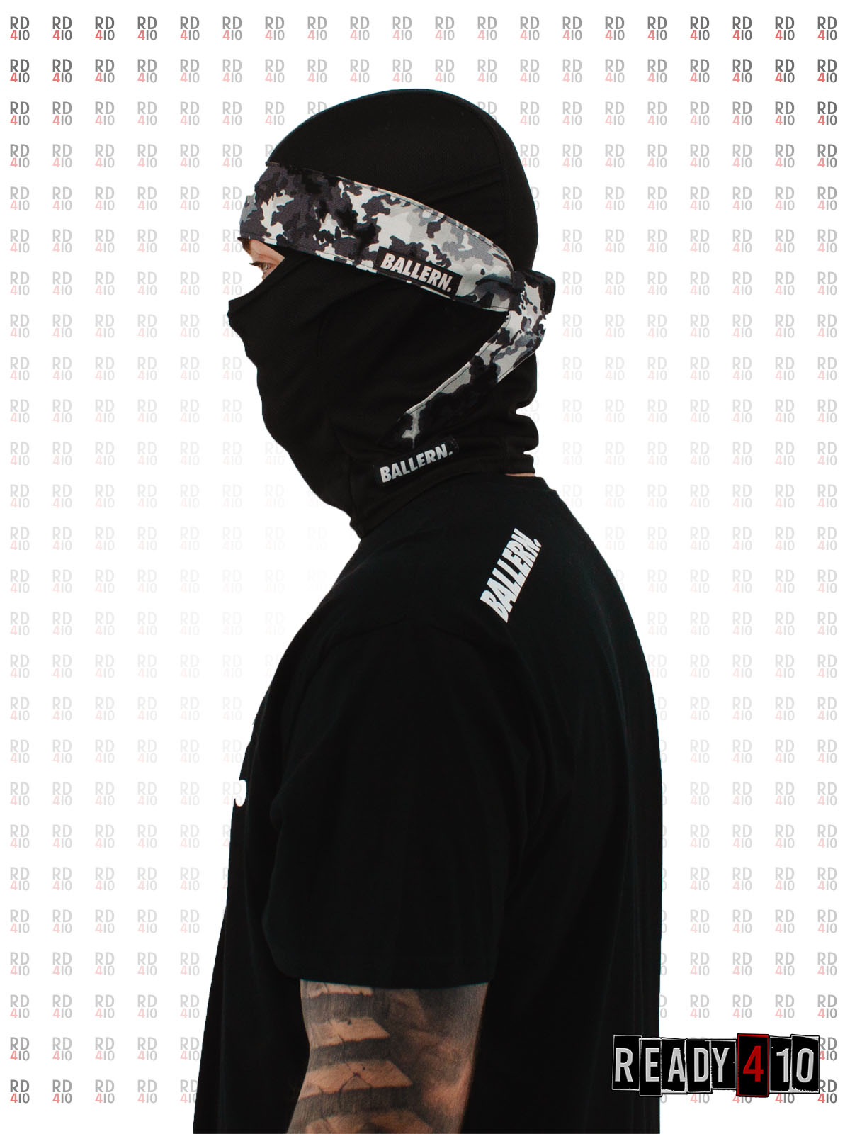 Ballern. T-Shirt Black White – Bild 3