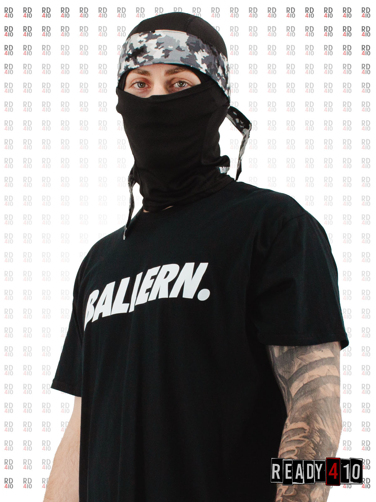 Ballern. T-Shirt Black White – Bild 2