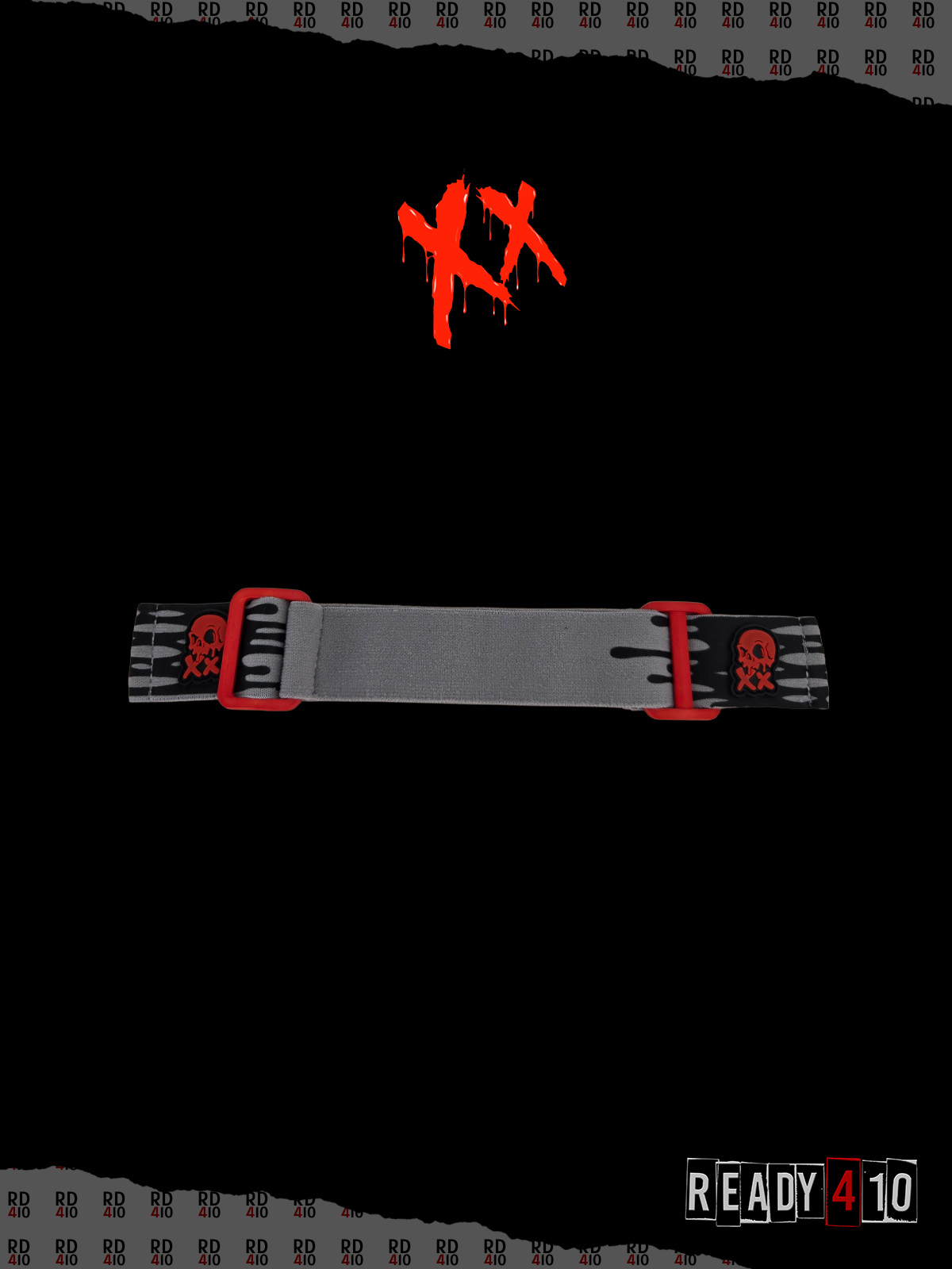 Superdead Mystery Strap Grey Red