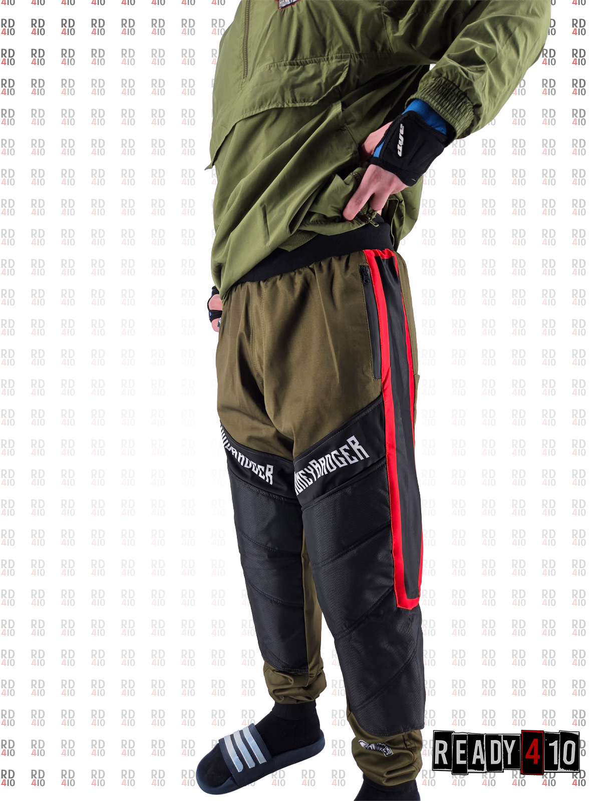 Kingz Pro Performance Wear - Padded Jogger Pants Honeybadger Olive – Bild 7