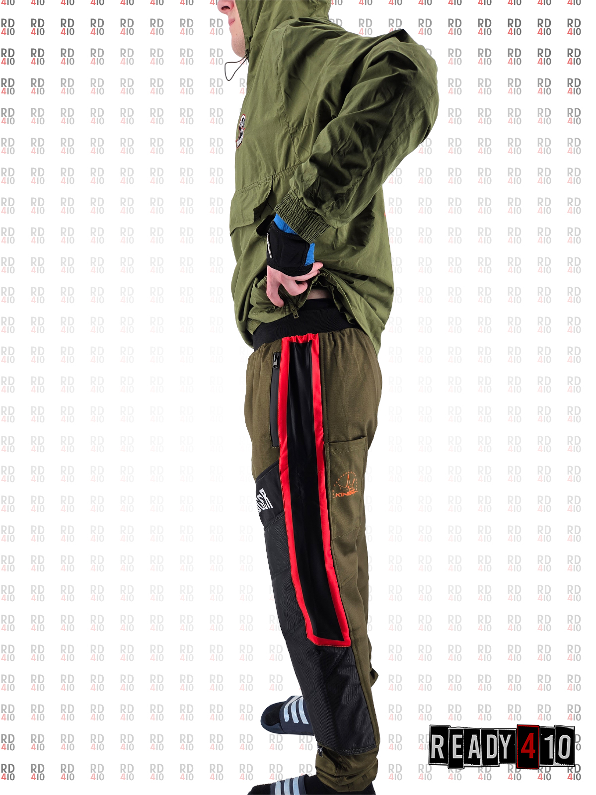 Kingz Pro Performance Wear - Padded Jogger Pants Honeybadger Olive – Bild 4