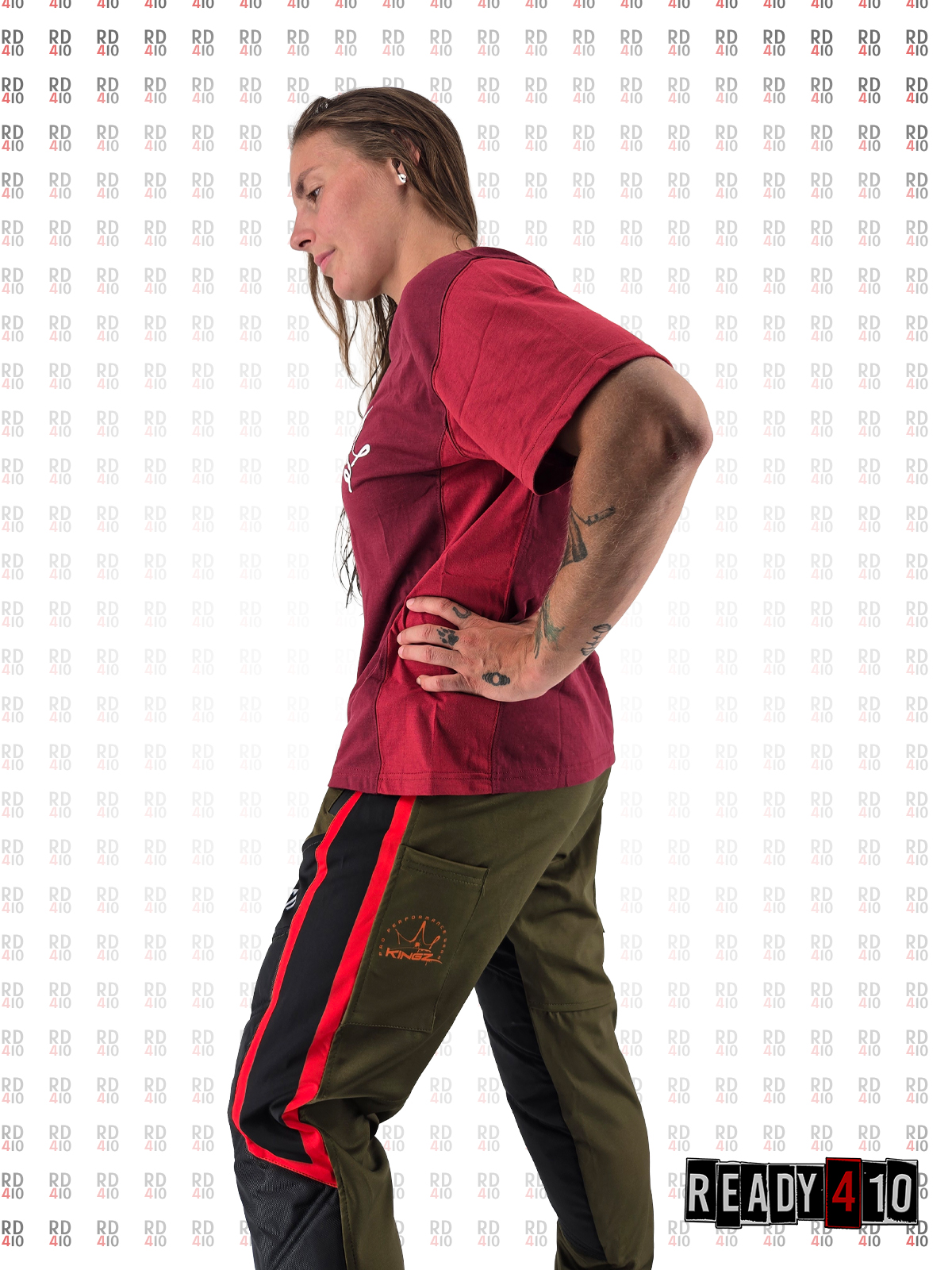 Kingz Pro Performance Wear - Padded Jogger Pants Honeybadger Olive – Bild 5