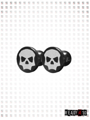 Infamous DV8 Skull Plugs Black