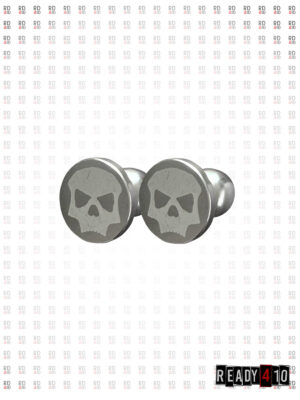Infamous DV8 Skull Plugs Silver