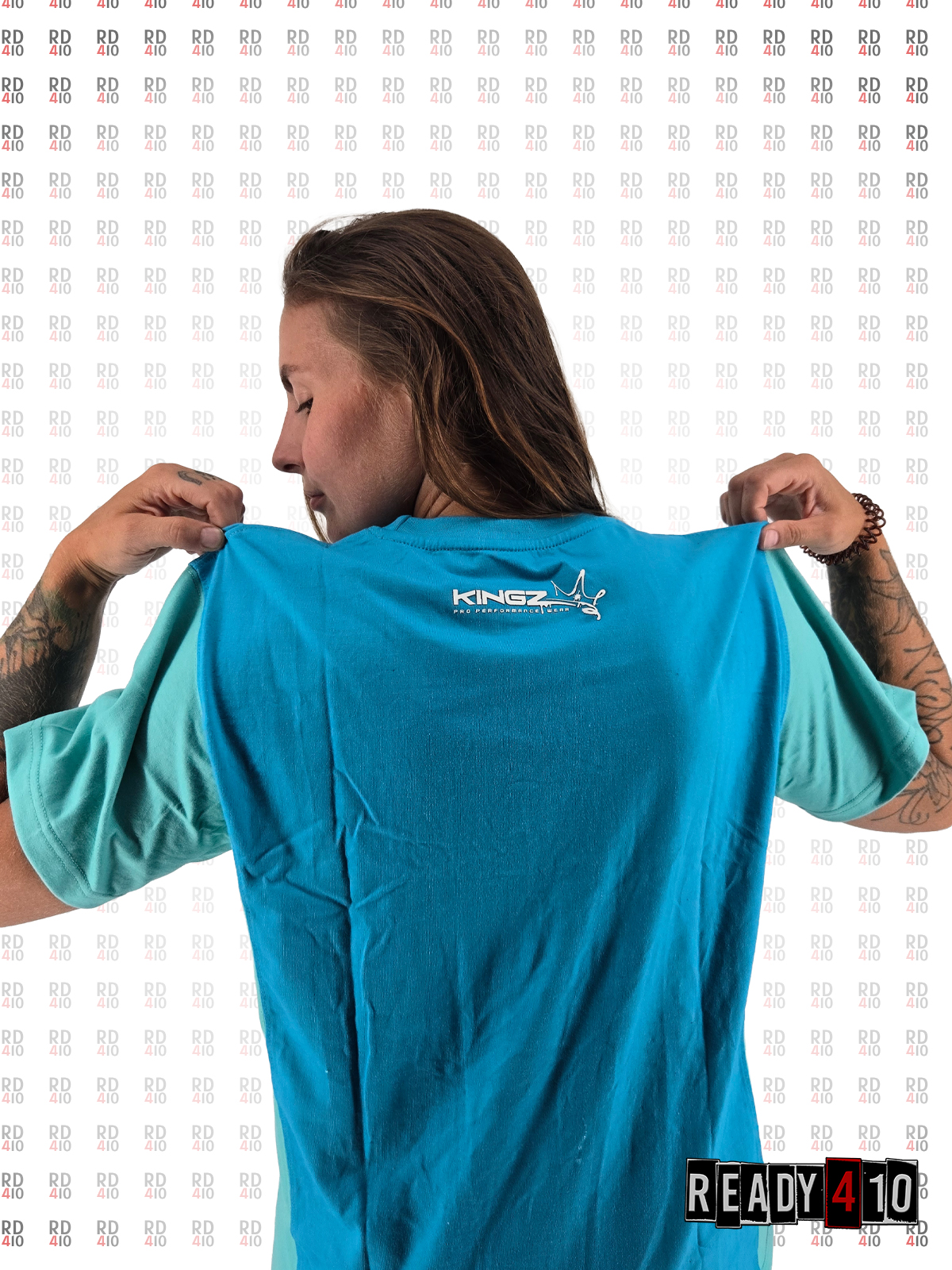 Kingz Pro Performance Wear Two Tone 3D Shirt Blue Light Blue – Bild 2