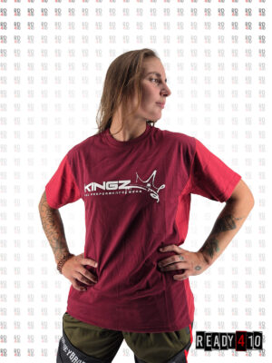 Kingz Pro Performance Wear Two Tone 3D Shirt Burgundy Red